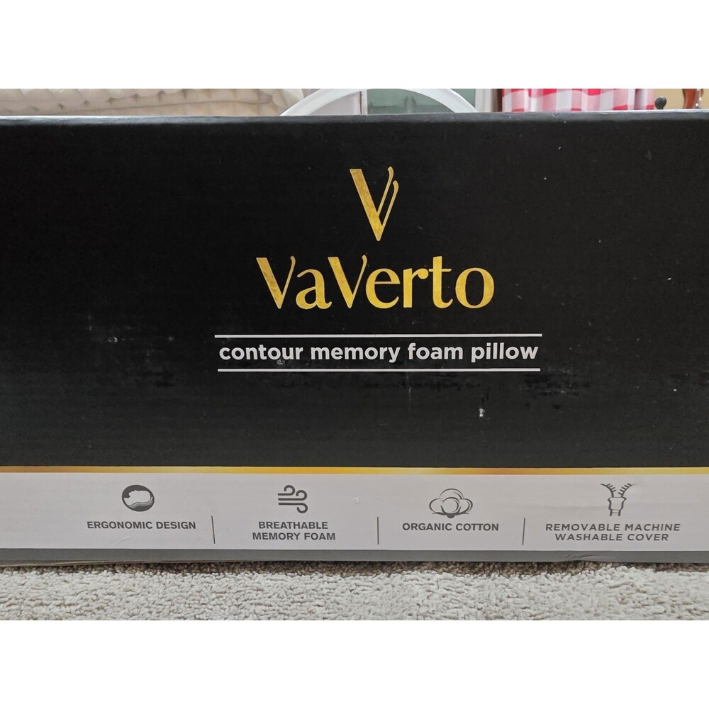 Vaverto Contour Memory Foam Pillow – Sealed Brand New - Never Opened